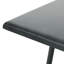 Table d'appoint grise avec structure en fer et esthétique moderne de 18 po de gris, structure en acier