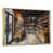 Toile avec cadre flottant or