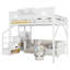 Grand escalier de garde-robe en métal blanc-1258522411