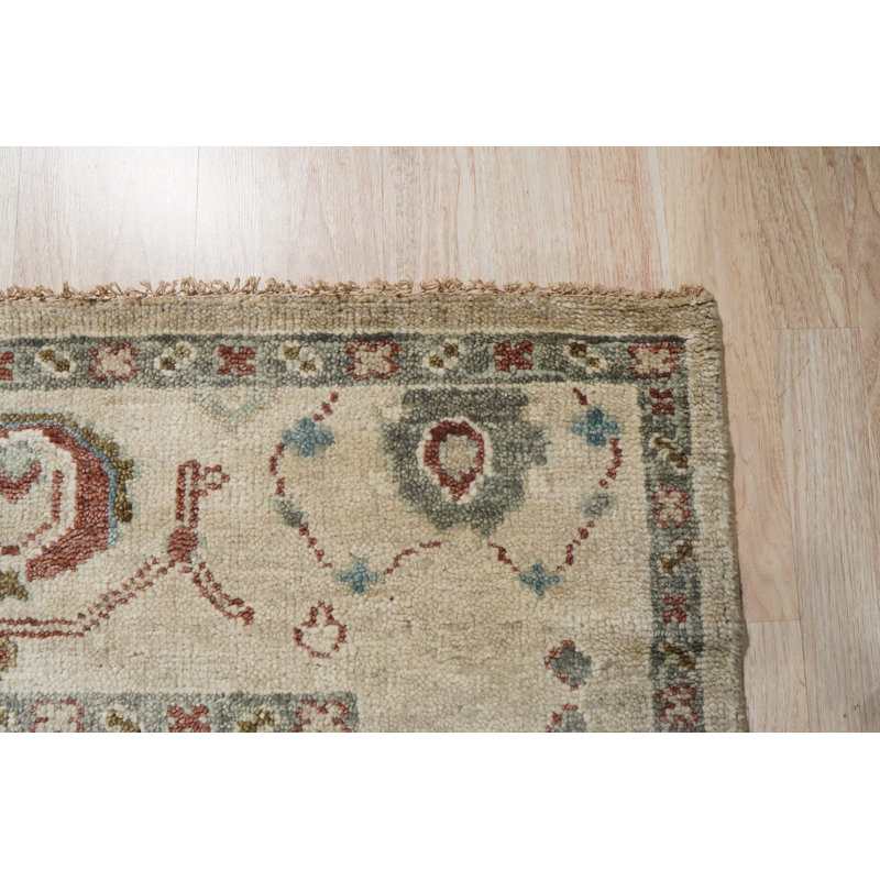 Hand Knotted Wool Geometric Area Rug