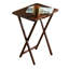 Ensemble de 5 tables-tablettes pliables en bois avec support de rangement compact PJ-95376858-95376857