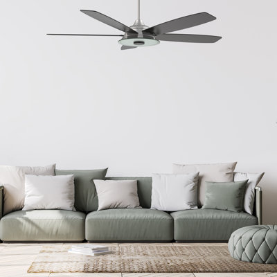 Ventilateur de plafond standard à 52 pales 52 po Alceo avec télécommande et éclairage inclus