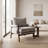 Brayven Accent Chair - 30" Wide Scandinavian Style Plush Fabric Cushion Solid Wood Frame-518353743