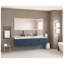 84" x 30" White Aluminum LED Bathroom Vanity Mirror with Front and Backlighting and Touch Control