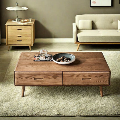 Table basse simple de style nordique