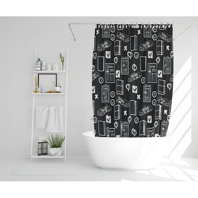 Dimitriya Polyester Shower Curtain Set