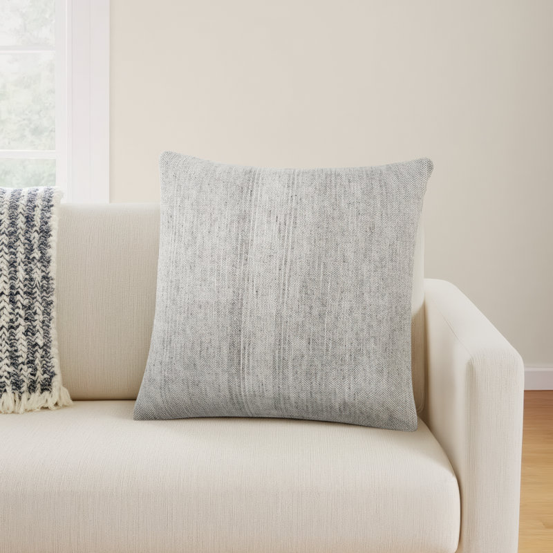 Rylie Cotton Blend Throw Pillow, 22" x 22", Pillow Cover Only - No Insert