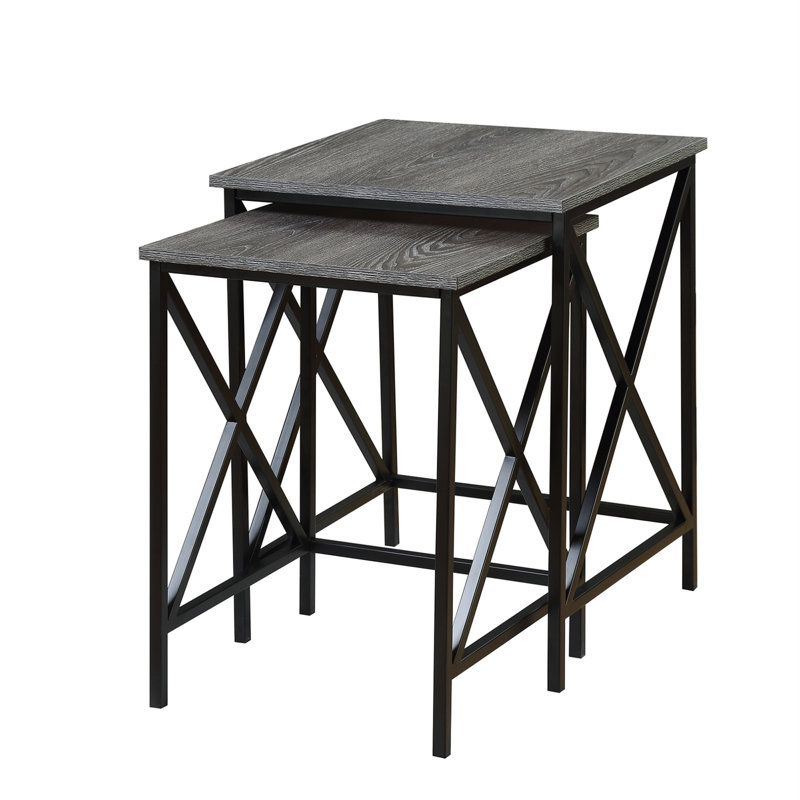 Ariyana Nesting Tables, Weathered Grey