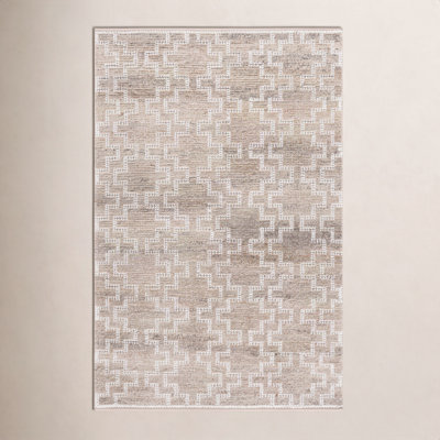 Hand-Woven Geometric Outdoor Rug