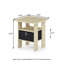 Table de chevet moderne en bois 15,51 po x 15,5 po x 17,52 po avec tiroir et tablette-1654472835-1654472844