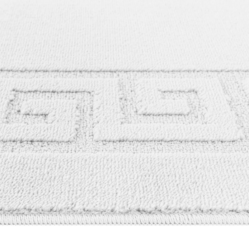 White Non Slip Rocco Area Rugs & Runners – Luxury Living Room Carpet, Bedroom Rug, Kitchen Floor Mat & Hallway Door Mat