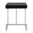 Modern Black 24 Inch Space-Saving Counter Stool with Chrome Base-436842835