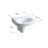 Pinoir Vitreous China U-Shaped Semi-Pedestal Bathroom Sink with Overflow-65046038-14804240