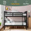 Lit double superposé au-dessus d'un lit double avec échelle pour meubles de chambre à coucher, chambre d'amis-71247432
