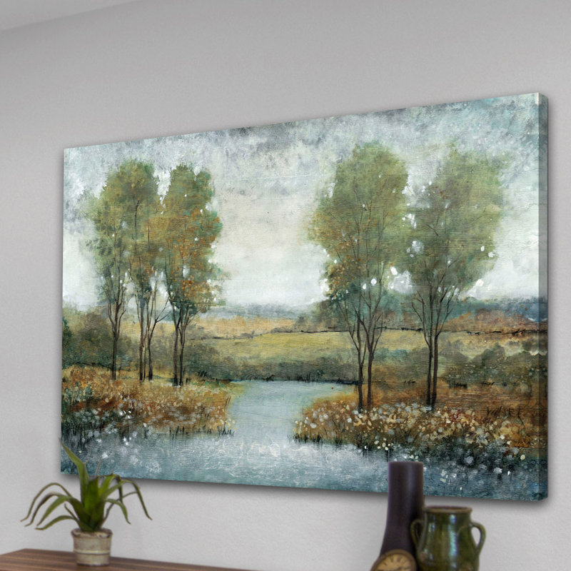 "Stream Side II" Print on Wrapped Canvas, 16" H x 24" W x 1.5" D