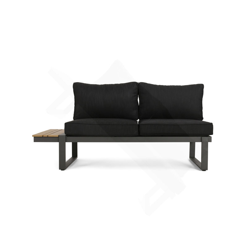 SIÈGE STERLING, Coussin noir / structure noire, Face à la droite