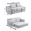 Canapé double Corduroy Cloud, canapé-lit convertible 2-en-1, design désossé confortable pour le salon et les petits espaces, gris-1723257897