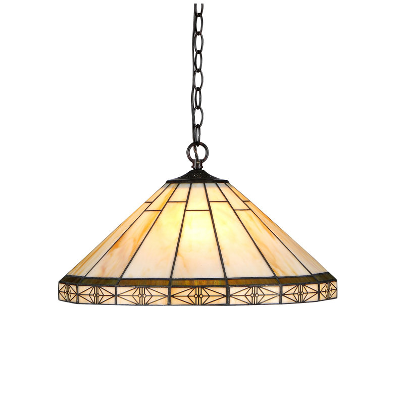 Luminaire suspendu cloche simple 2 lumières Charlotte