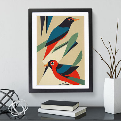 Pair of Birds No.3 Abstract - Wall Art