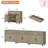 TV Stand For 100 Inch TV, 3-In-1 TV Console Table For 75/80/85/90 Inch TV, Entertainment Center With 3 Drawers And 6 Doors, Kitchen Sideboard Buffet Cabinet For Dining Room, Wash Gray-1643833616