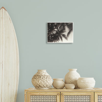Dark Palm Leaves Wall Plaque Art by  Acosta
