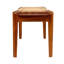 Banc long en teck et rotin