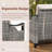 All-Weather Outdoor Wicker Modern Wicker Iron Armrests Sofa With Ottomans-1845809357