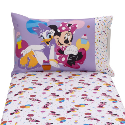 NoJo Disney Minnie Mouse Let's Party 2 Piece Toddler Sheet Set -  5017396P