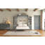 Grand lit escamotable avec tablettes de rangement et tiroirs-129423558