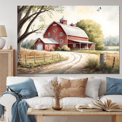 Colorful Beach House IV - Art mural moderne sur toile