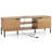 2-door Tv Stand With Charging Station Media Entertainment Center For Tvs Up To 65"