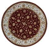 Hand Woven Silk and Wool Oriental Area Rug