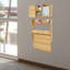 Bibliothèque murale en bois massif rectangulaire pliable pour ordinateur portable-671463318