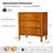 Gillianne 26"W 3-Drawer Curved Silhouette End Table with Built-in Charging Station and Simple Assembly Set of 2-1181300087
