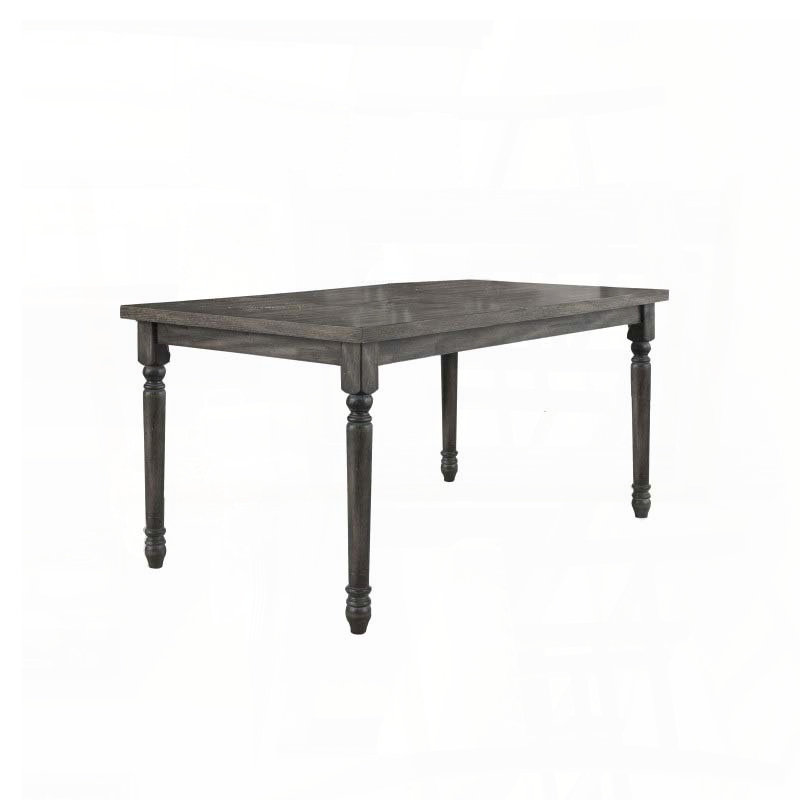59'' Weathered Grey Rectangular Dining Table