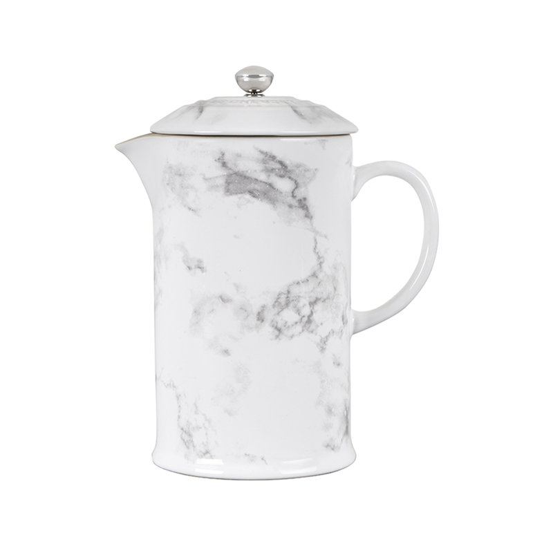 34 Oz. French Press Marble Applique Server