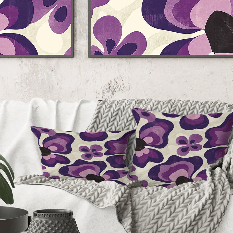 Coussin Mid-Century, H 16 po x l 16 po