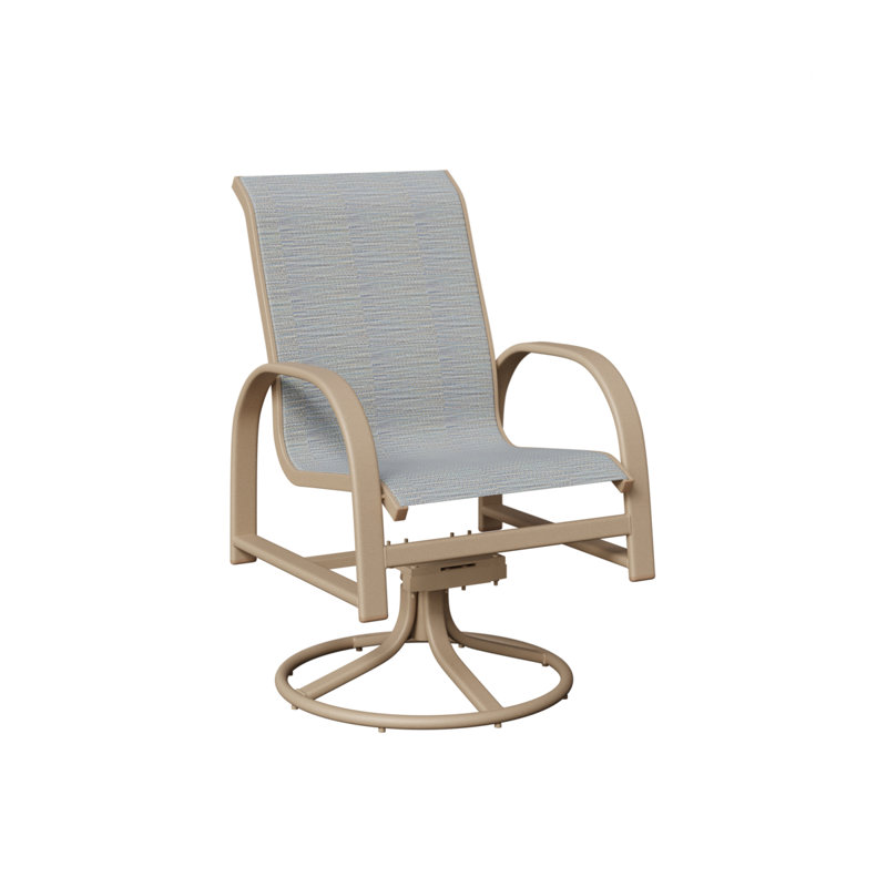 Chaise berçante berçante pivotante Berlin Gardens, Canne des Caraïbes, Sahara moucheté