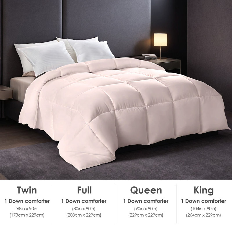 Oversized Pink Plump Thick Duvet – Skin-friendly Enhanced Warmth Comforter, Luxury Bedding For Cozy Bedrooms/hotels, King