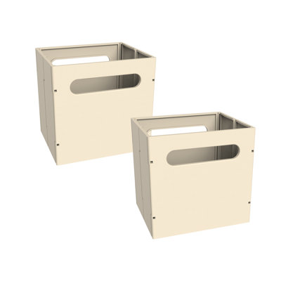 Collapsible Mini-Storage Bin with Two Handles