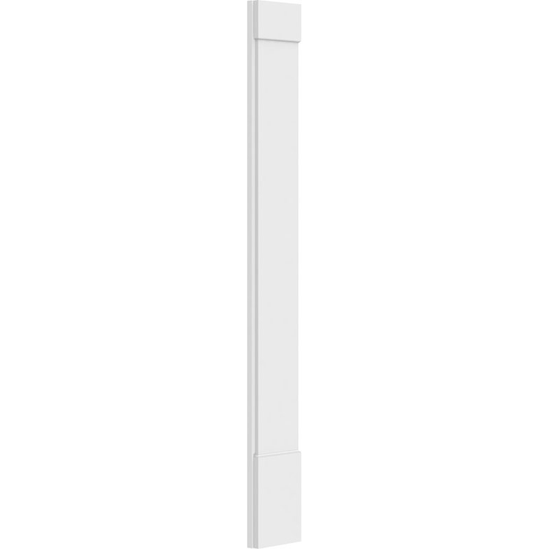Pilastre simple en PVC TruCraft (la paire), H 82 po x l 10 po, Base et chapiteau standards