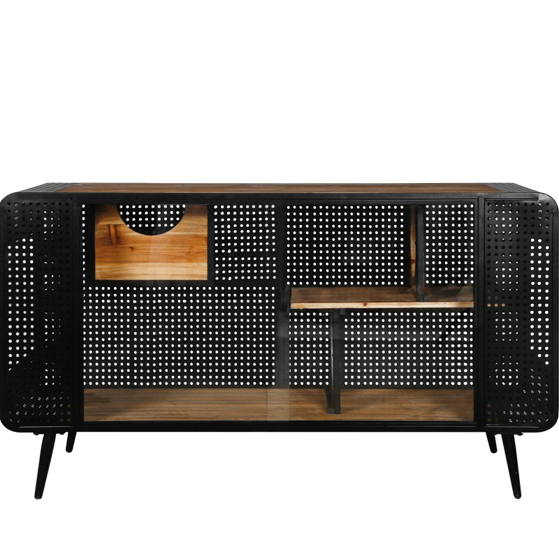 Maison pour chat avec verre trempé - bois de sapin robuste et fabrication en fer spacieuse pour les activités des chats Noir et brun
