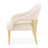 Scotts Square Accent Chair - Cornsilk/Light Champagne