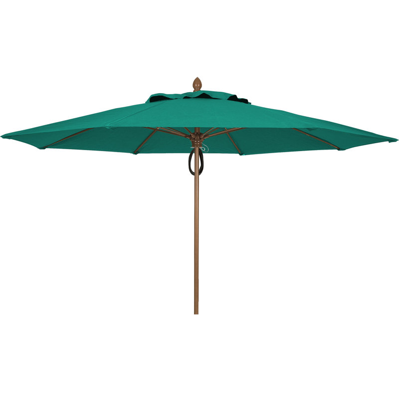 Parasol de marché 11 'Prestige, Sarcelle, Bronze champagne