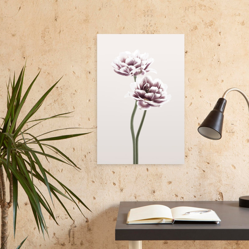 Cosmos 1, art floral contemporain, H 24 po x l 16 po