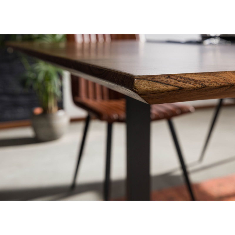 Dining Table, H76 x L220 x W100cm, Natural, Anthracite