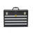Tool Box 20.5-Inch Portable Metal Tool Box With 4 Drawers Tool Organizer Black