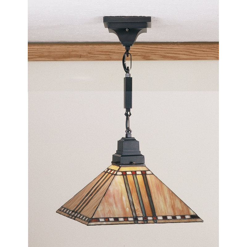 Luminaire suspendu 1 lumière unique, H 48 po