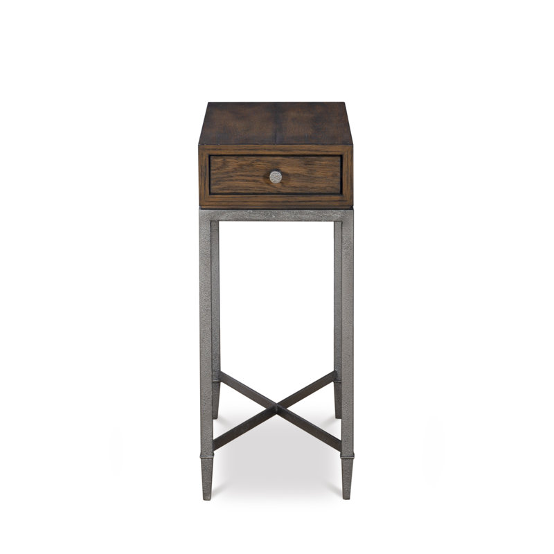 Camden Solid Wood End Table, Brown