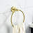 Brushed Gold 5 Bathroom Towel Rack - Aluminium, Rust- For Bathroom, Bedroom, Laundry, Kitchen Simple Installation Guide Modern 5 Piece In Aluminium Construction And Rustproof Various Spaces Easy To-175174175